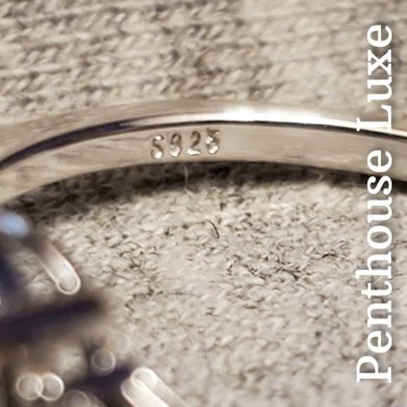 SOLID 925 Sterling Silver London Blue Topaz Ring - Picture 4 of 5